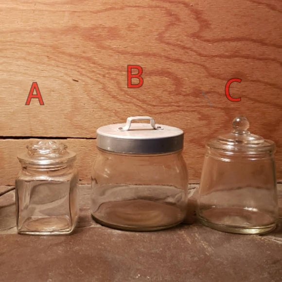 Terrarium Jars ~ vintage & apothecary jars with lids - Picture 3 of 6